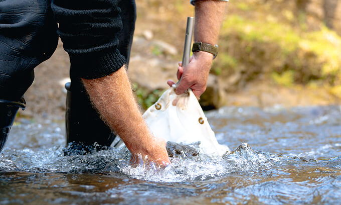Farn Environmental Advisor Testing Freshwater From Local River (2)