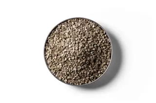 Sulphur 90 fertiliser pastilles in a round dish