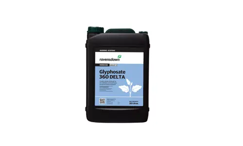 20L container of Ravensdown Glyphosate 360 Delta herbicide
