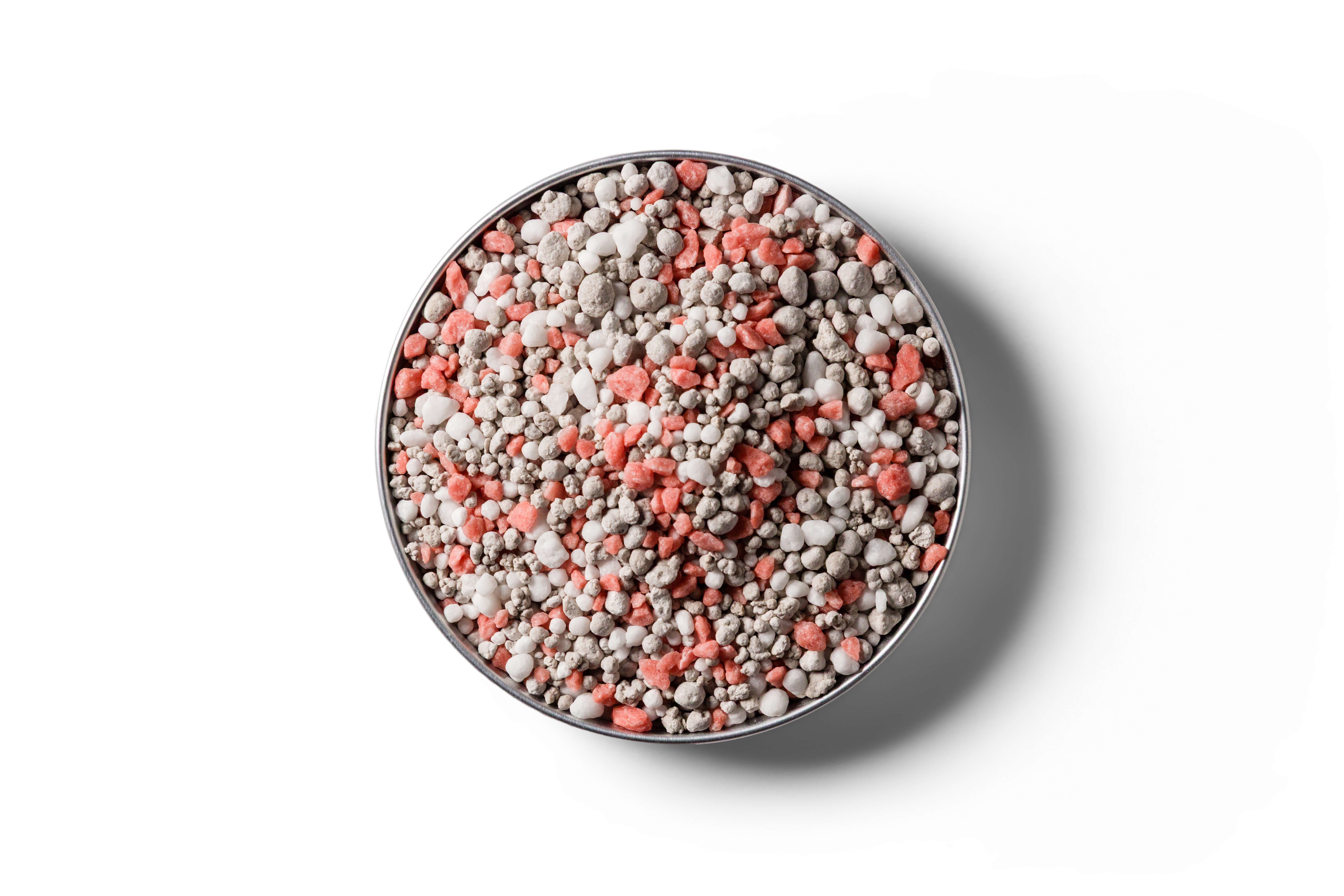 Dairy Pasture Boost 4 fertiliser granules in a round dish